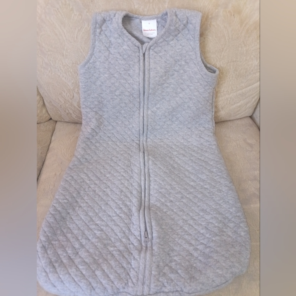 Hanna Andersson Light Gray Quilted Vest